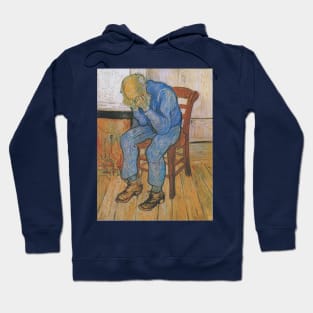 Grieving old man by van Gogh Hoodie